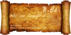 Mózer Csanád névjegykártya